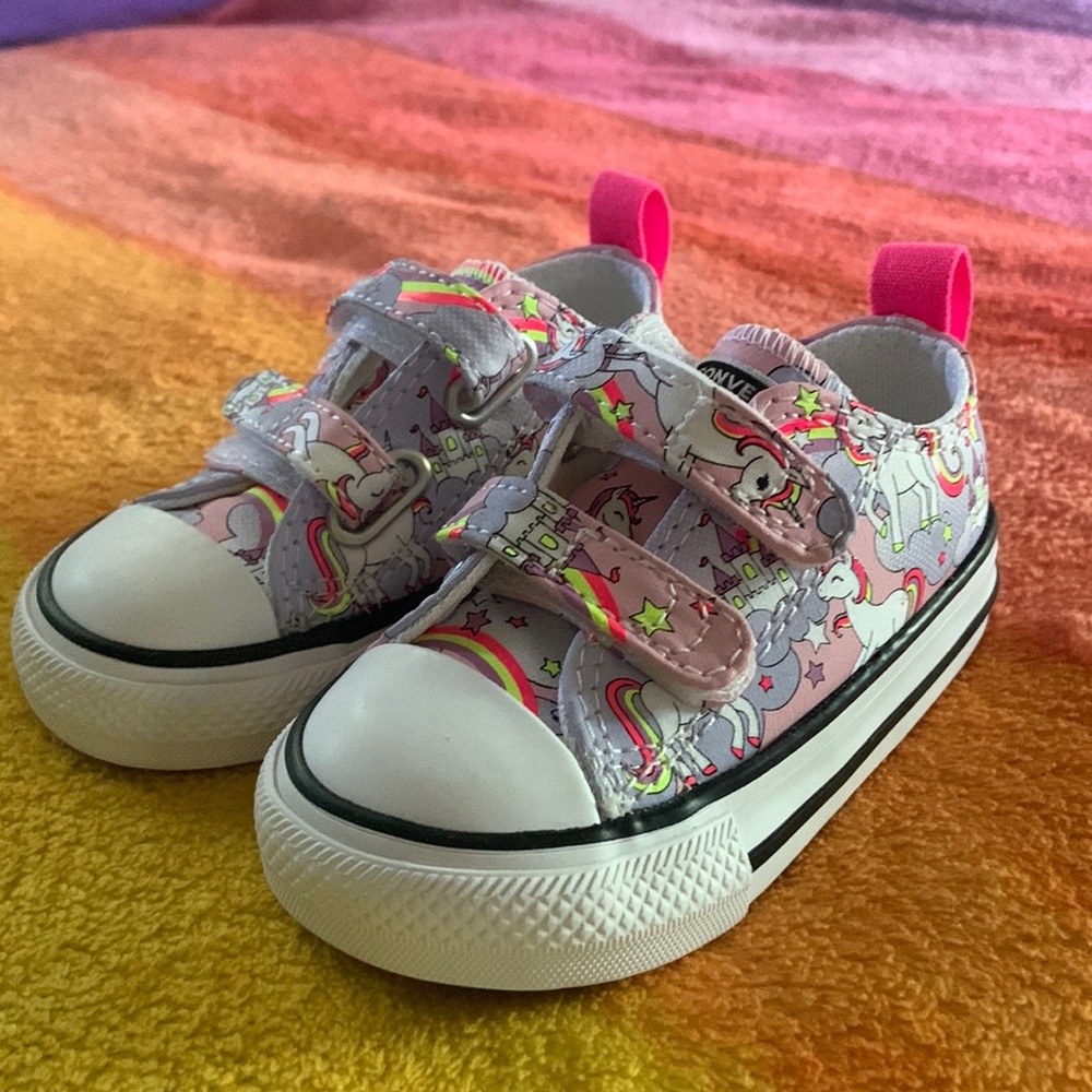 Baby Converse Neon Unicorn Shoes